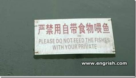 Now let's all look at funny foreign signs and laugh at small children ...